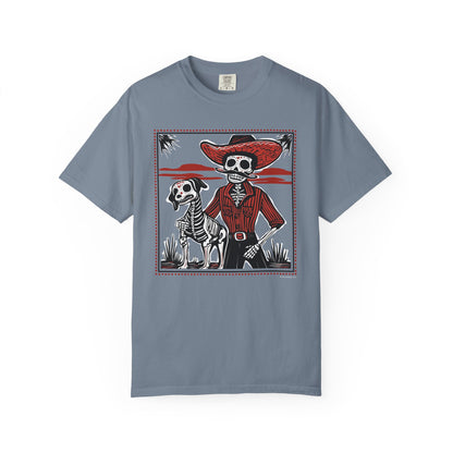 Ride or Die – Skeleton Cowboy & Cowdog TShirt