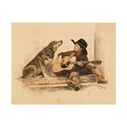 Cowboy Crooners Heeler & Little Cowboy Print