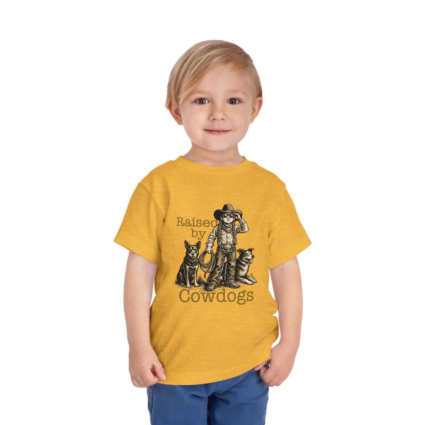Raised by Cowdogs Girl Toddler TShirt
