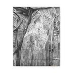Worn Leather Chinks Stretched Canvas