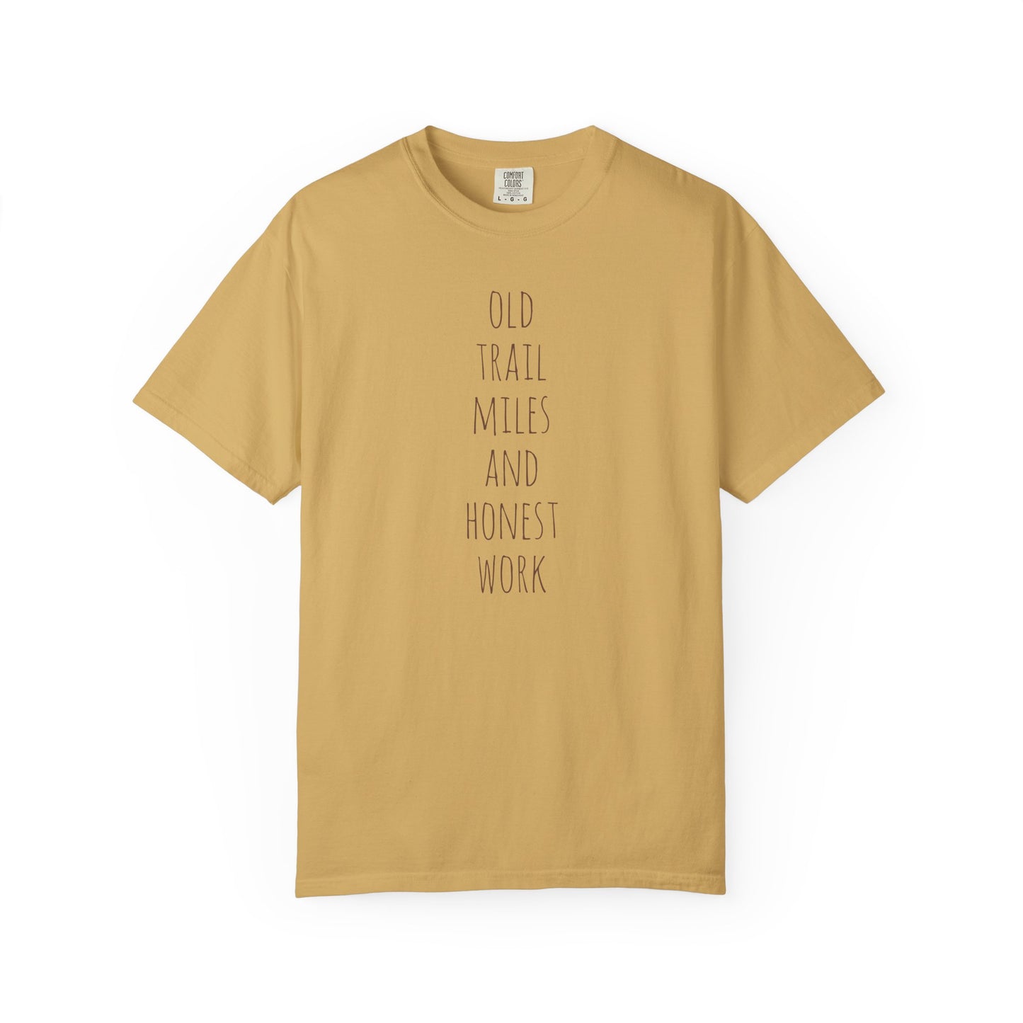 Old Trail Miles T-shirt, front and back design