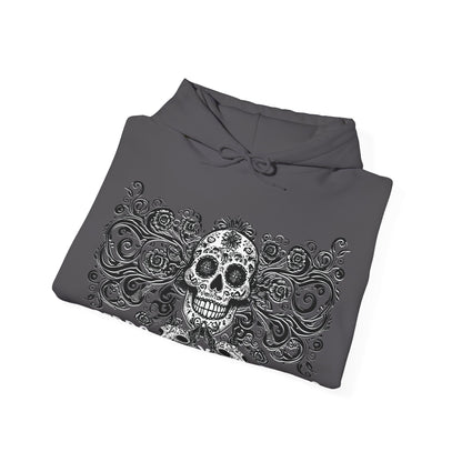 Perro y Perro Calavera Hoodie — Sugar Skull Dog Graphic Hoodie