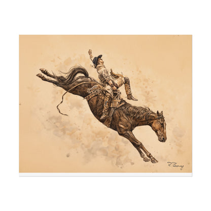 Rodeo Bareback Rider Print