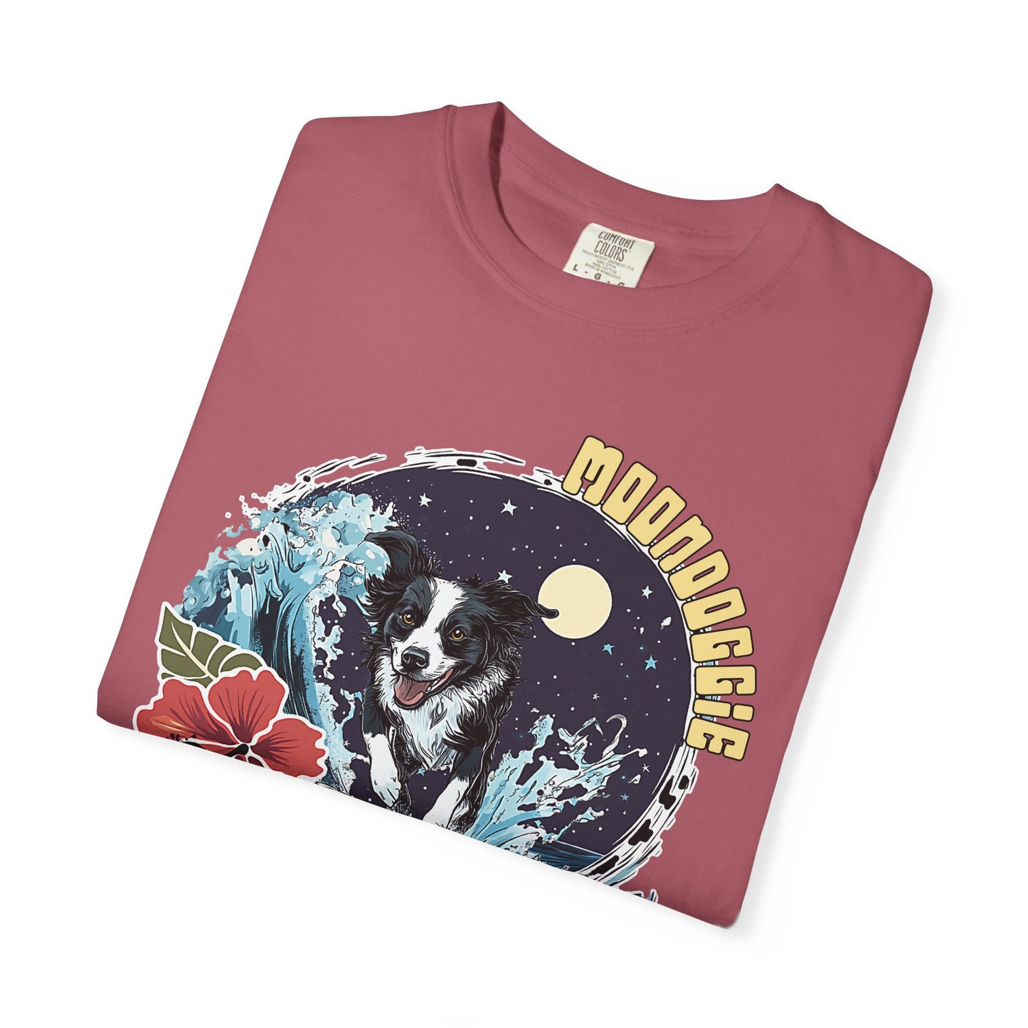 Summer Vibes Surfing Border Collie T-shirt - Unisex