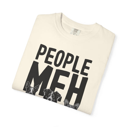 People? Meh T-shirt | Cowdog Illustration, Dog Lover Tee