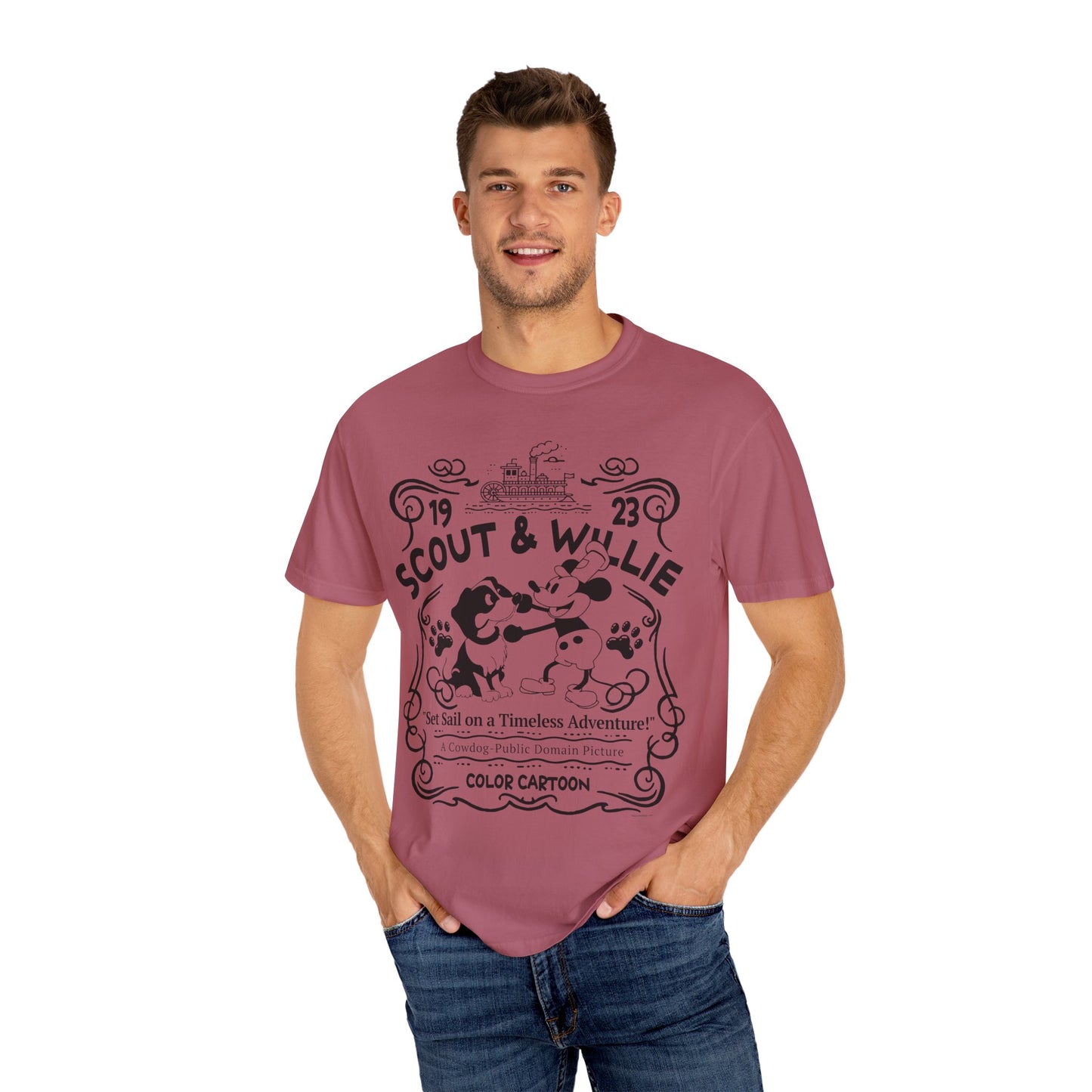 Vintage Scout and Steamboat Willie T-Shirt
