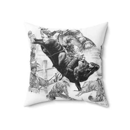 Bull Riding Pillow